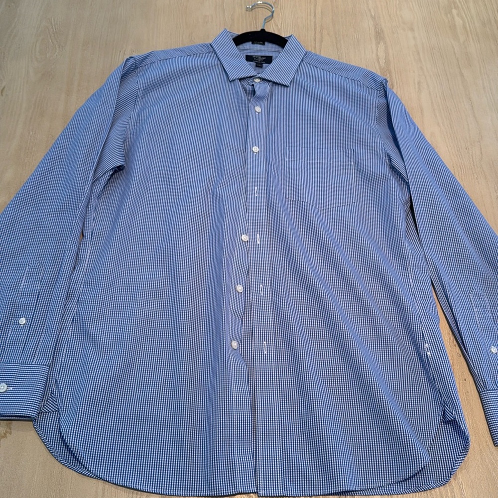 Men’s dress shirt J Crew- large 16-16.5 neck